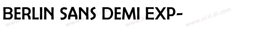 Berlin Sans Demi Exp字体转换